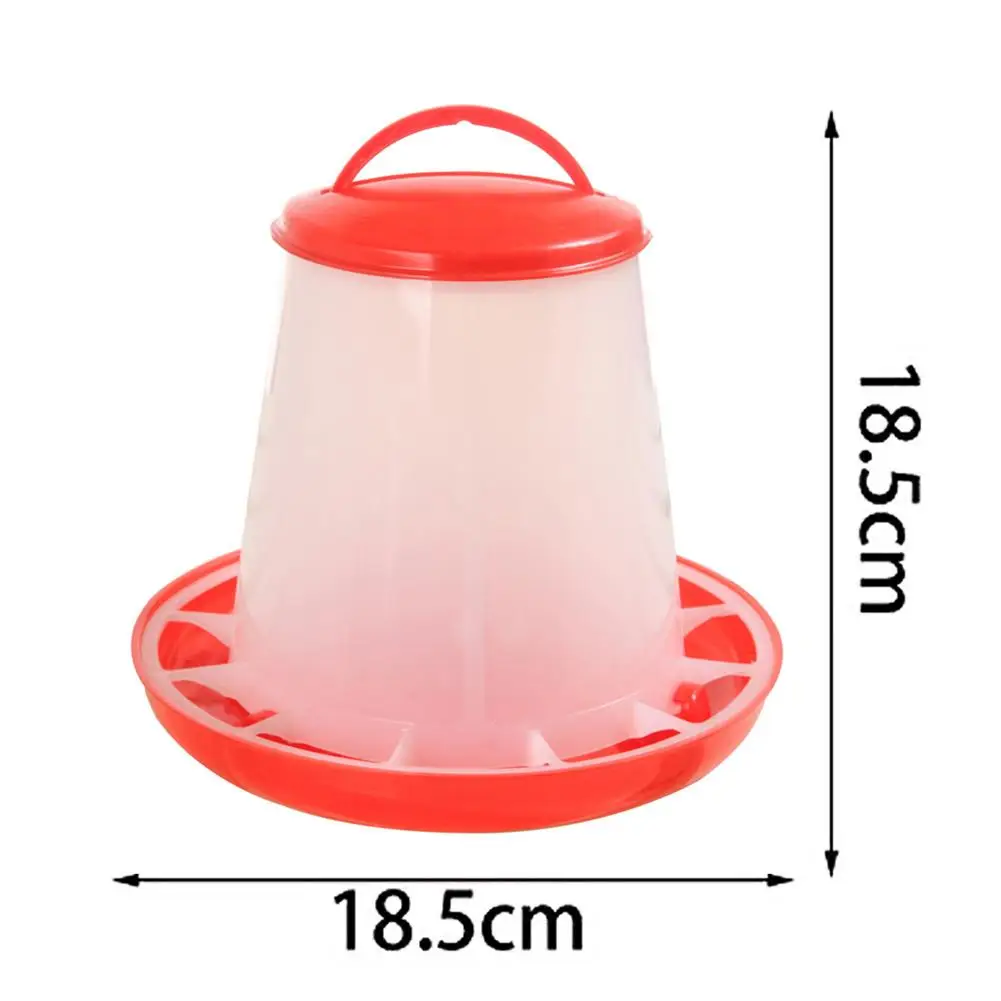 

18.5 CM Portable Automatic Feeder Fowl Chicken Poultry Farming Breeding Water Food Feed Dispenser Farm Animal Supplies Products
