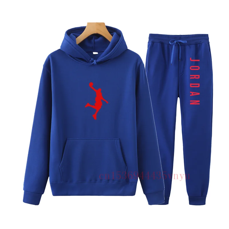 

2020 Brand New 2 Piece Set Women Print Brand Hoodies Pant Clothing Set Warm Ladies Solid Tracksuit Top Pants Suit Female
