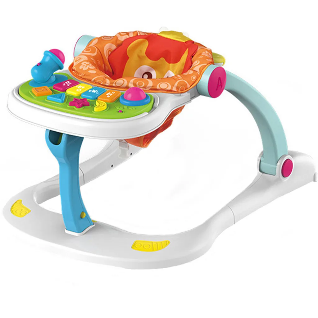 

High Quality Baby Walker Toys Multifuctional Toddler Trolley Sit-to-Stand Musical Walker with Adjustable Screw for Toddler