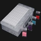 64 шт. инструменты для вышивки картин со стразами аксессуары для хранения Ящик Контейнер для бисера Алмазная вышивка Камень Алмазный Мозаика коробка