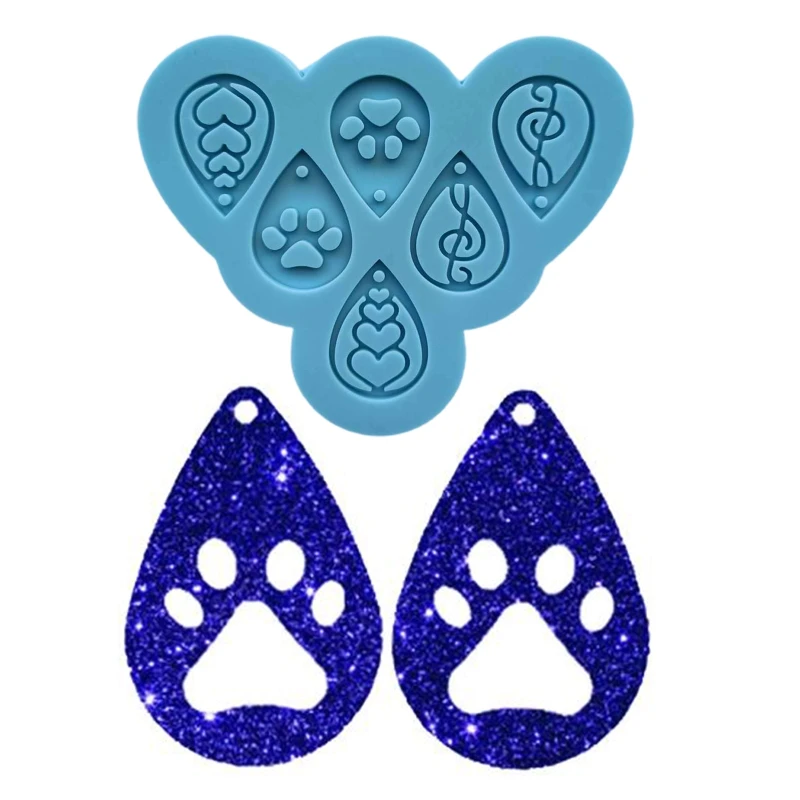 

Keychain Silicone Mould DIY Crafts Polymer Jewelry Making Tool Earrings Pendant Epoxy Resin Mold