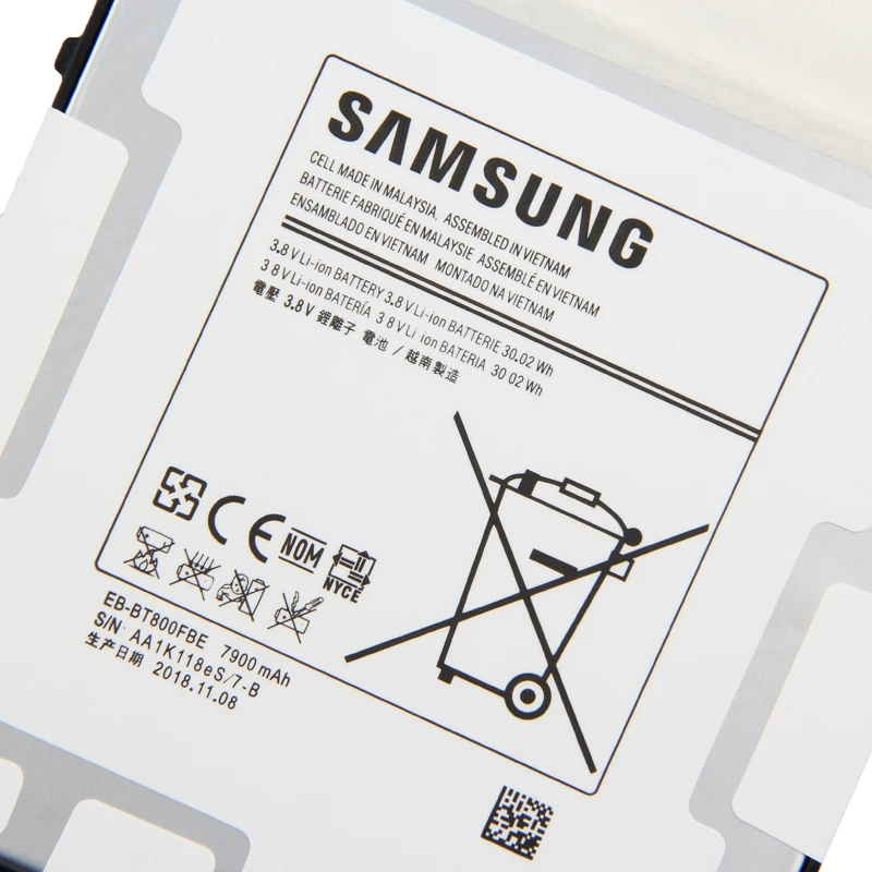Samsung сменный аккумулятор EB-BT800FBE для samsung T800 T801 T805 GALAXY Tab S 10,5 SM-T805C T807 EB-BT800FBC/FBU