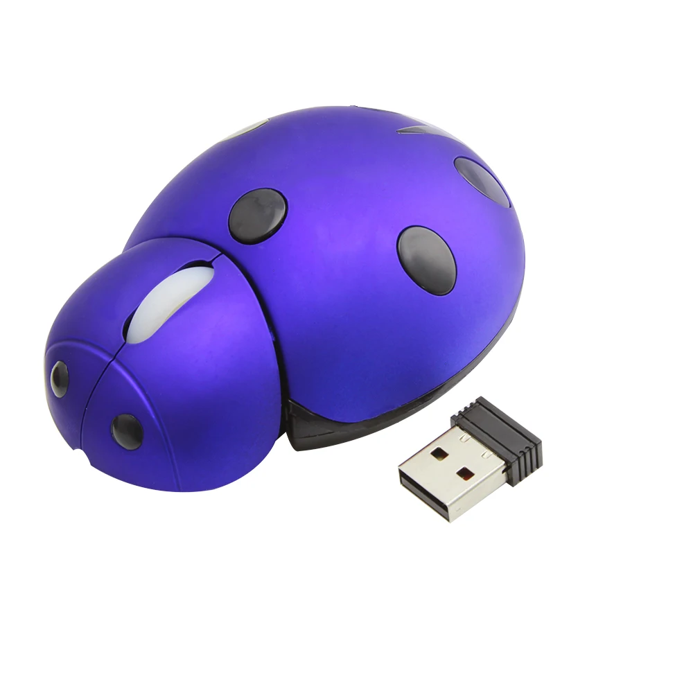 Чуи Беспроводной 2 4 г Мини Божья коровка Мышь симпатичный Usb 3000 Точек на дюйм