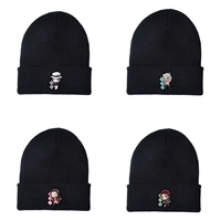 new cosplay anime demon slayer knitted hat kimetsu no yaiba cap hip hop warm cosplay knitted hat for unisex wholesale