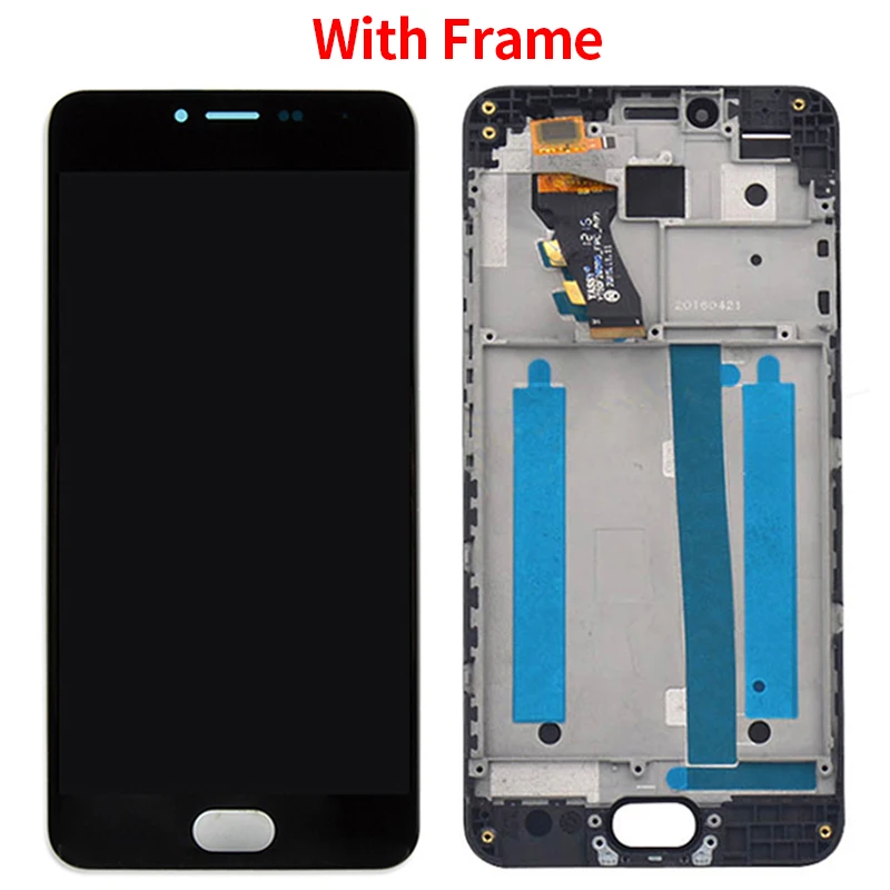 ЖК дисплей с рамкой дигитайзер для MEIZU M3 Mini M688Q M688U M688C M688M сменный 5 0 дюйма|Экраны