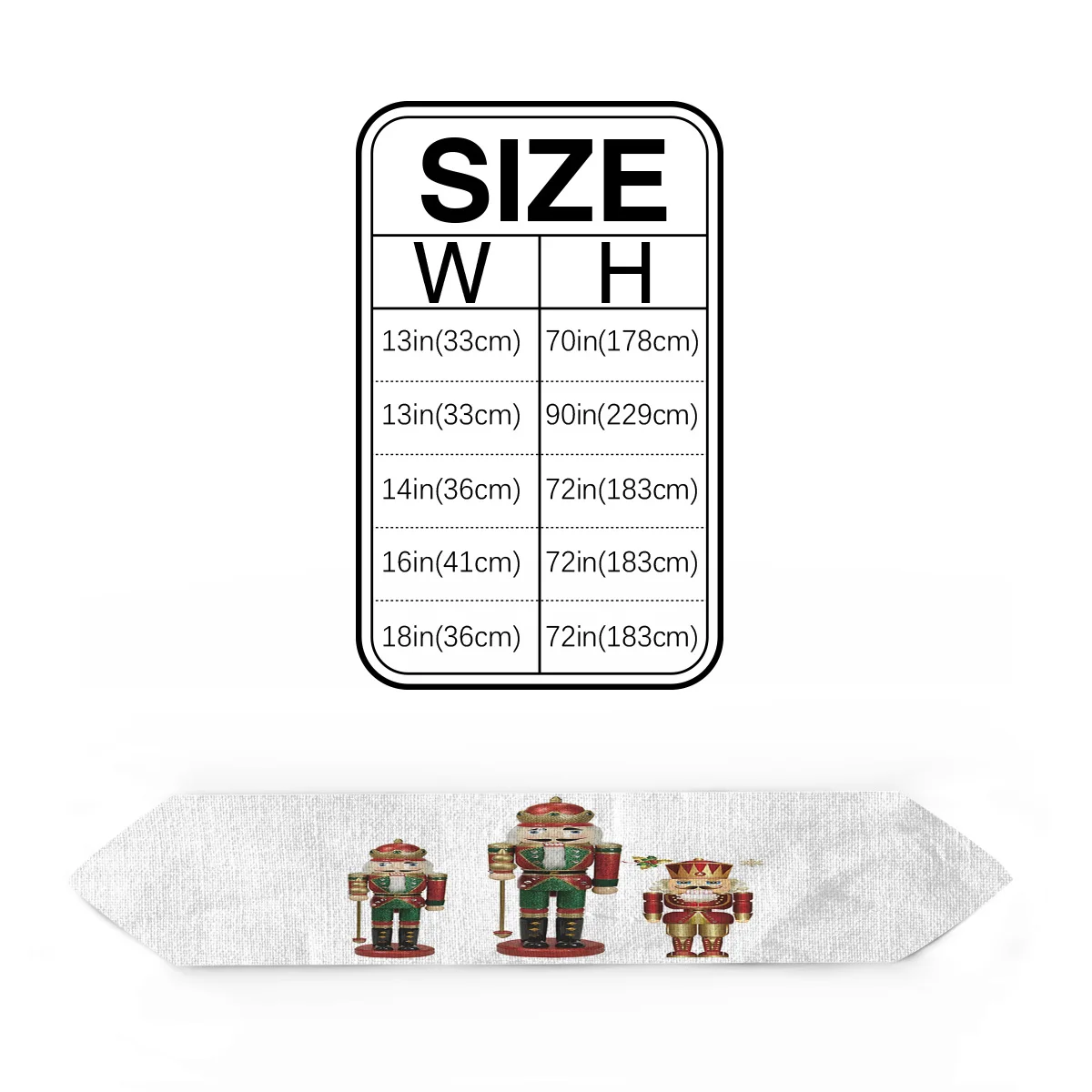 Настольные дорожки для орехов солдат рождественские настольные украшения