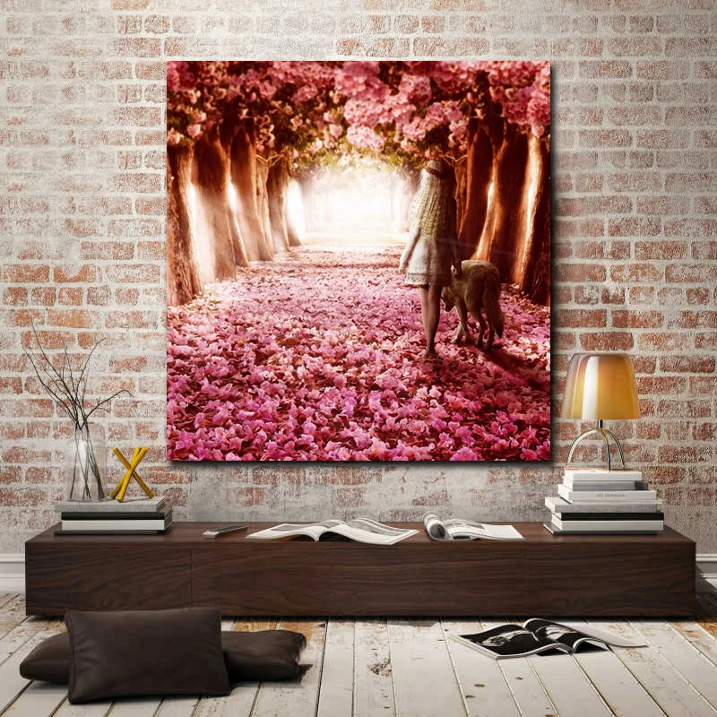 DIY картина картины по номерам с цветными пейзажными рисунками цифровой рамы