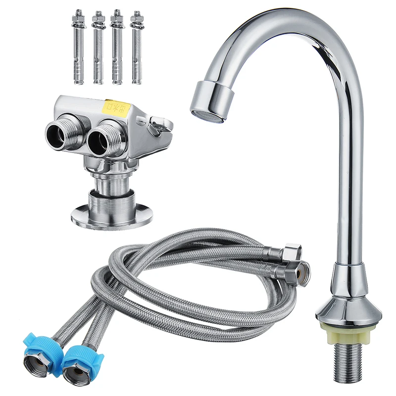 

Foot Pedal Faucet Copper Bathroom Basin Sink Faucet Hospital Hostel Laboratory Public Places Water Tap