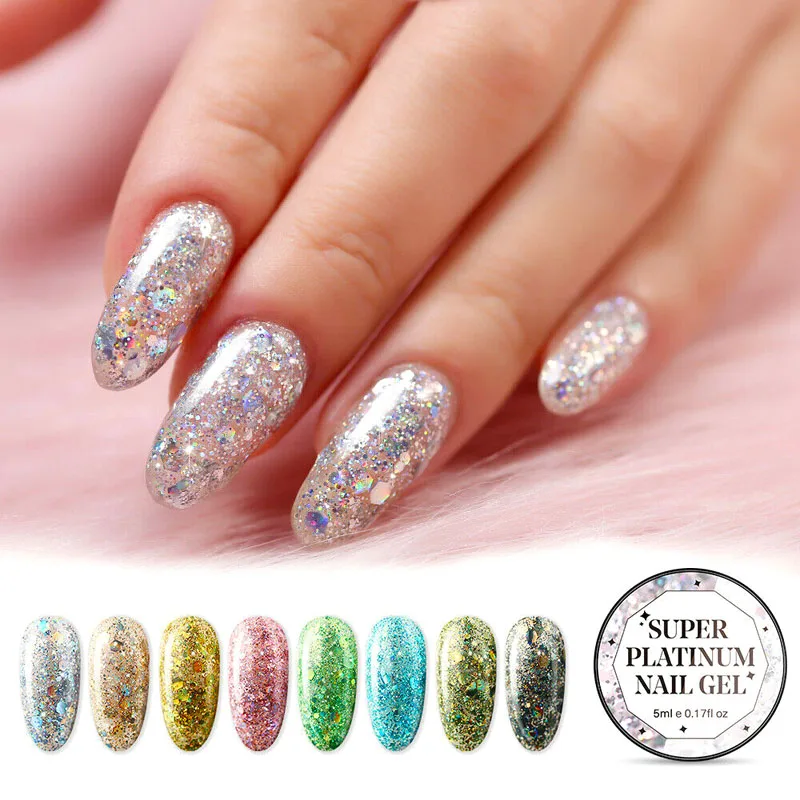 

Flash 5ml nail polish diamond glue glitter nail polish new diamond nail polish glue