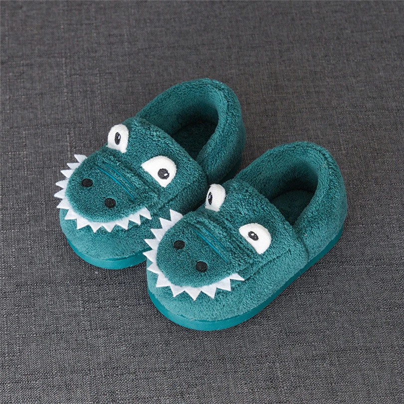 

Toddler Kids Winter Home Slippers Baby Girls Boy Cartoon Animal Fluffy Warm Indoor Soft-Sole Floor Shoes House Slipper 6M-5T A50