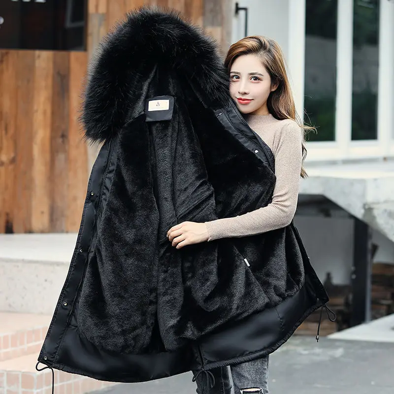 

Off season down cotton padded jacket women's mid long 2020 new Korean fashion slim style overcome thickened down winter coat