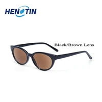 henotin reading glasses spring hinge retro men women cat eye frame eyeglasses includes sunglasses decorative eyewear