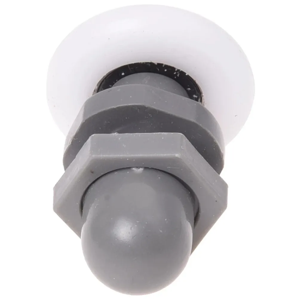 

4pcs Single Replacement Shower Door Rollers Runners Wheels Pulleys 25 Mm Dia G42 Gray Single Wheel 0019 Home Bathroom DIY