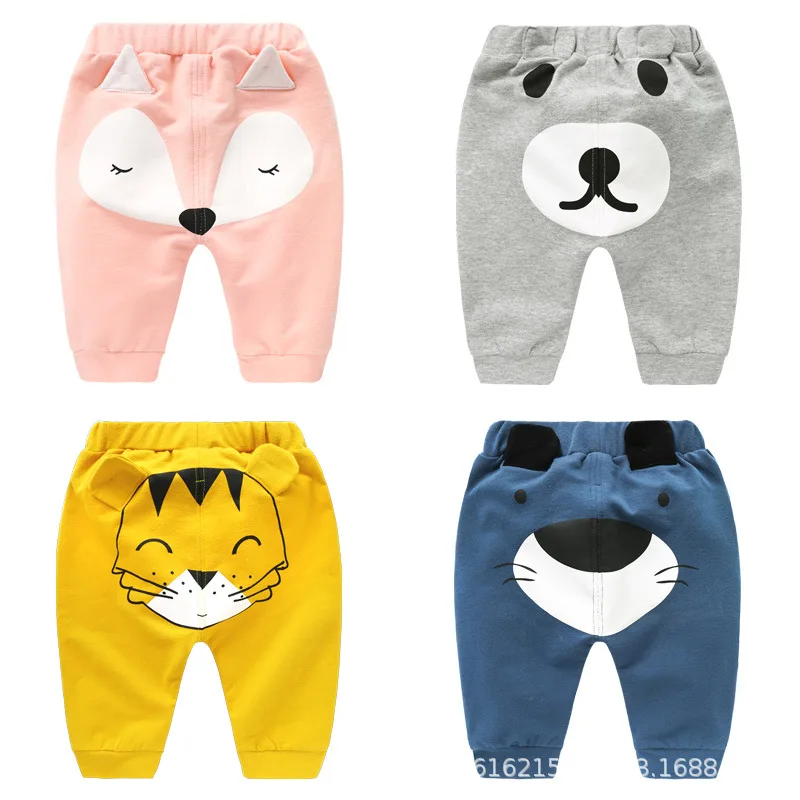 

Cotton Baby Girl Pants Loose Trousers Baby Boy Bottoms PP Pants Harlan Casual Leggings Children Fashion 6M-4T Toddler Pants
