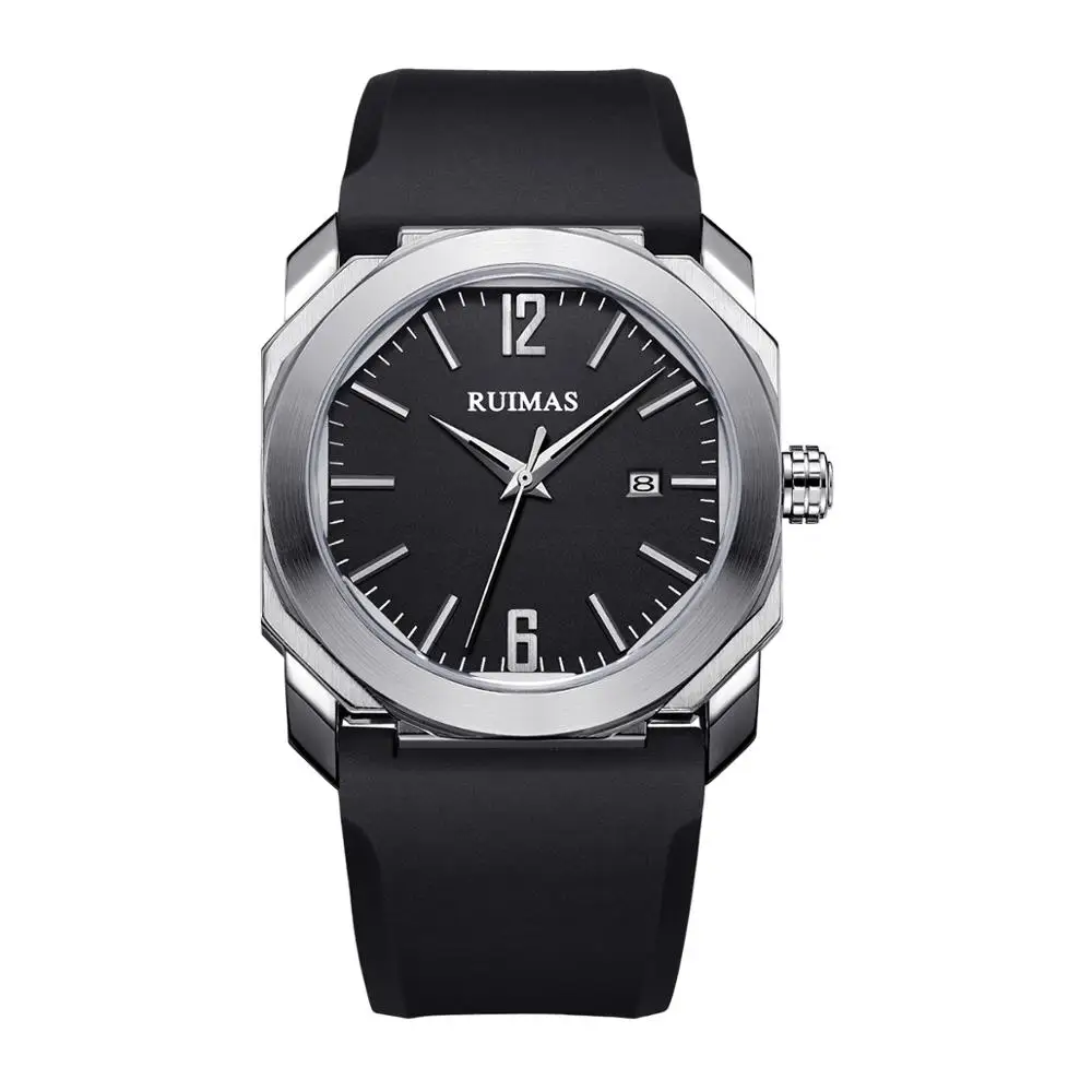 Ruimas часы мужские роскошные модные брендовые кварцевые с хронографом спортивные