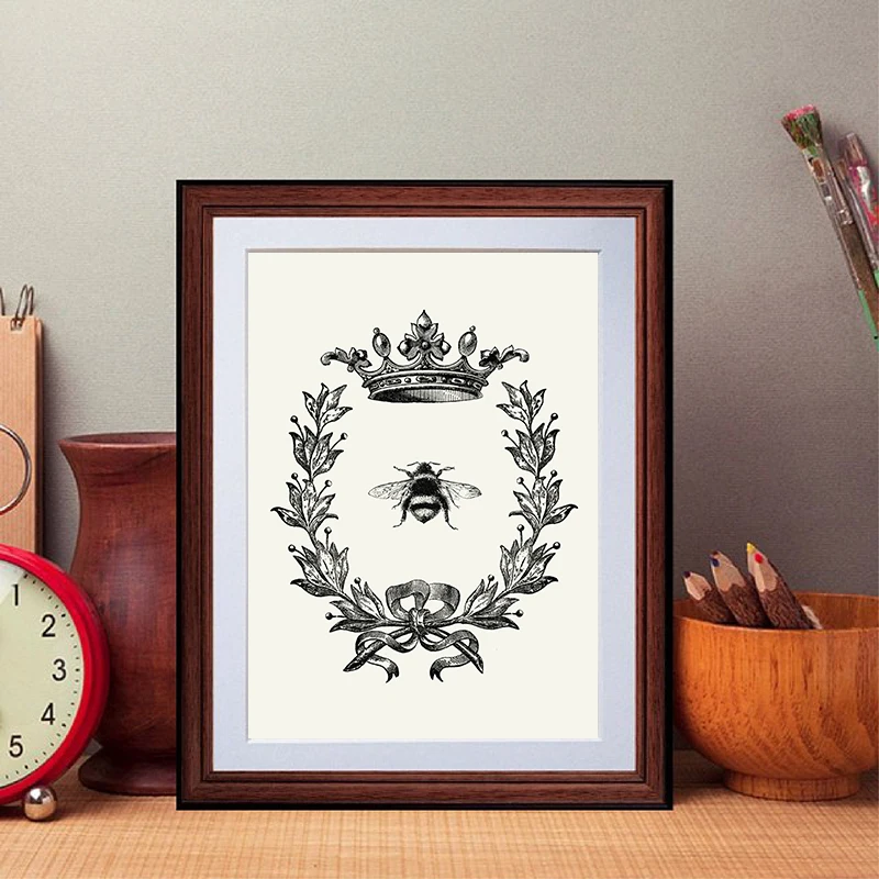 Пчелиная королева принты деревенская Настенная картина декор фермерского дома