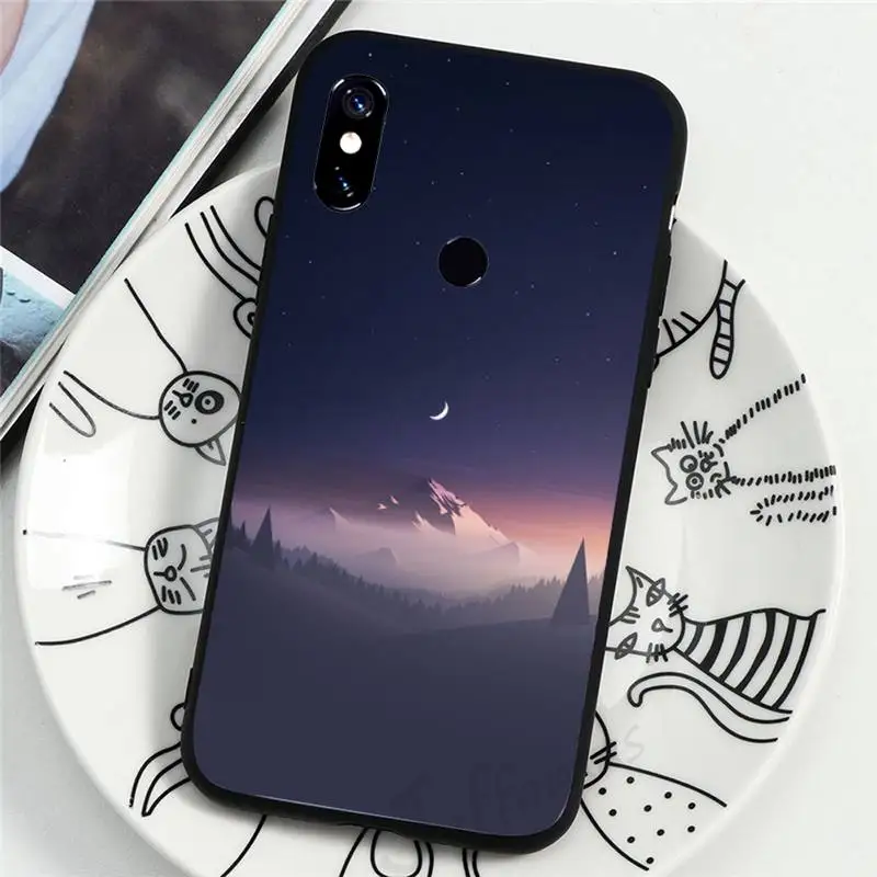 

forest Pattern travel landscape Phone Cases For Xiaomi Redmi note 7 8 9 t k30 max3 9 s 10 pro lite