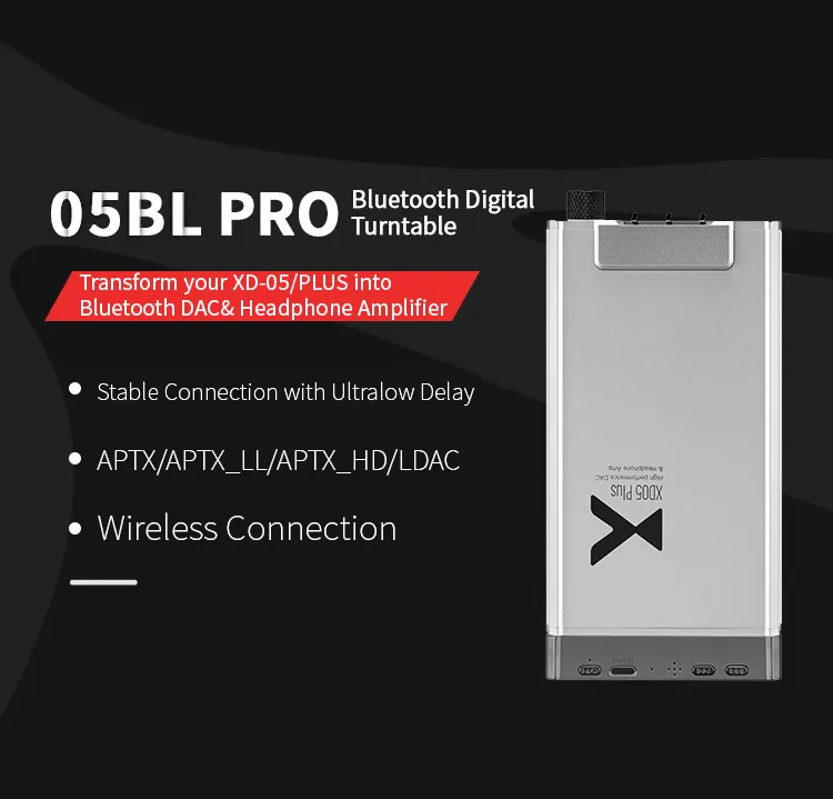 XDuoo XD05BL-PRO портативный Bluetooth цифровой проигрыватель для усилителя наушников