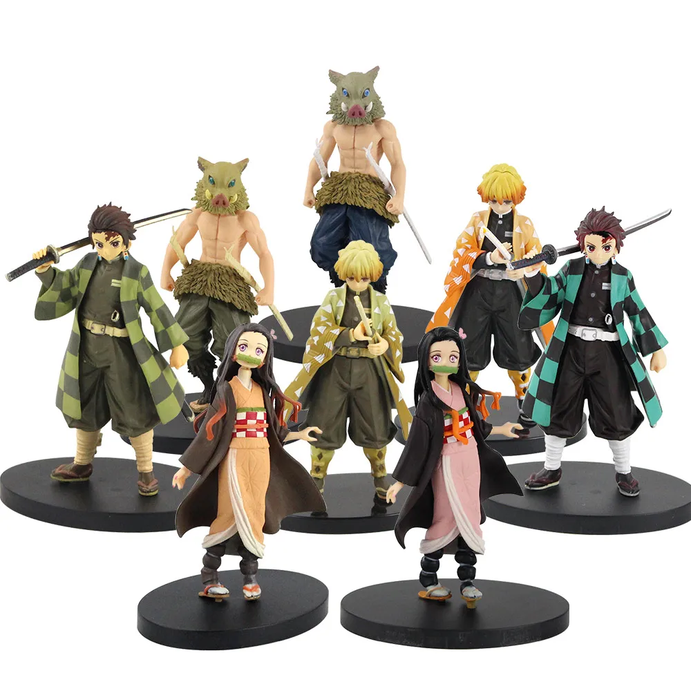 Экшн-фигурка Demon Slayer Kimetsu No Yaiba Kamado Tanjirou незуко агацума зенитсу хашибира иносукэ из