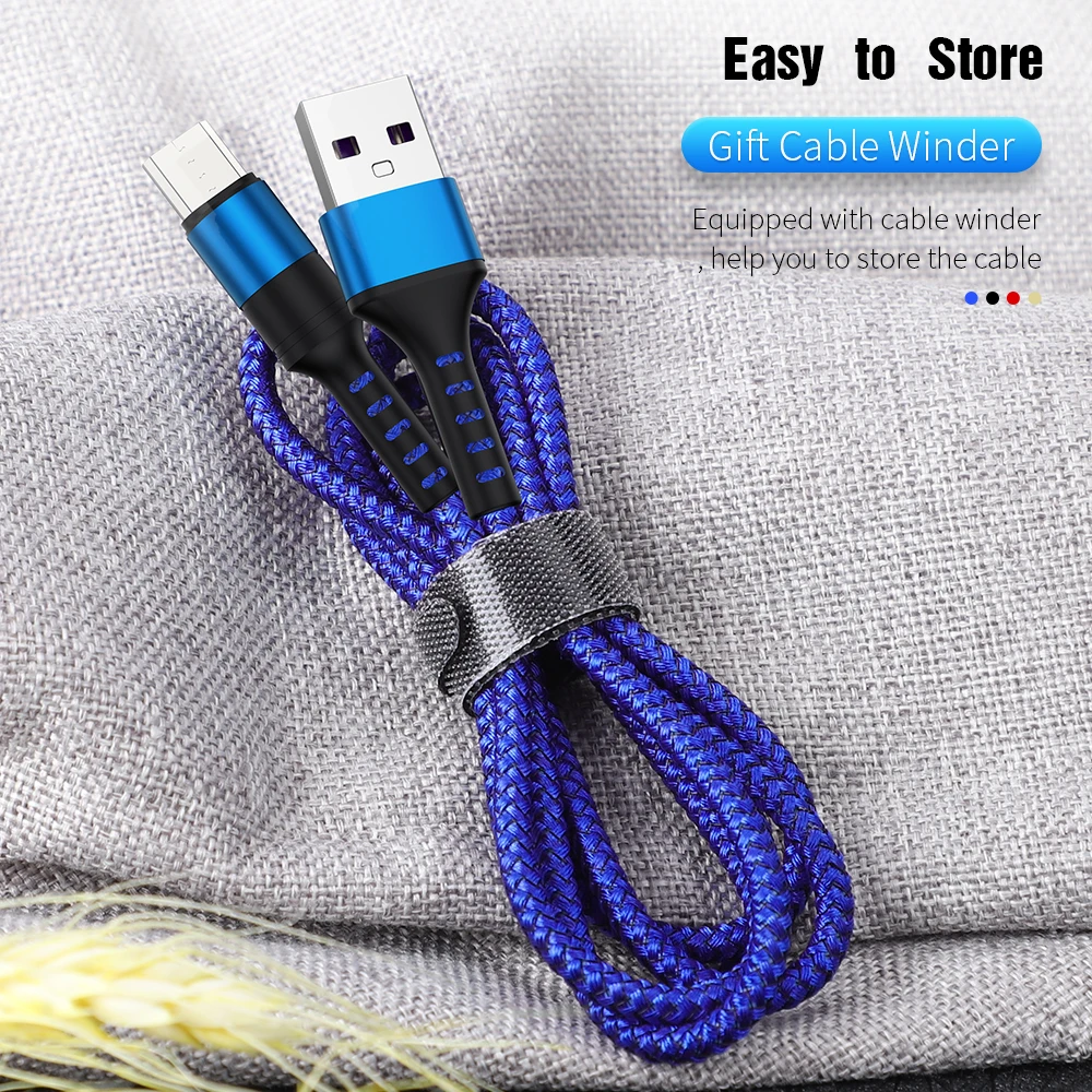 Micro USB Cable QC3.0 Fast Charging For Xiaomi Redmi Note 5 6 Pro Mobile Phone for Samsung S7 Charger 1m 2m | Мобильные телефоны и