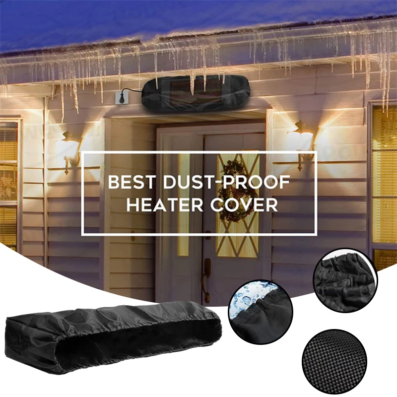 

Wall-Mounted Patio Heater Cover Multipurpose Waterproof Electric Heater Protective Cover for Indoor Outdoor