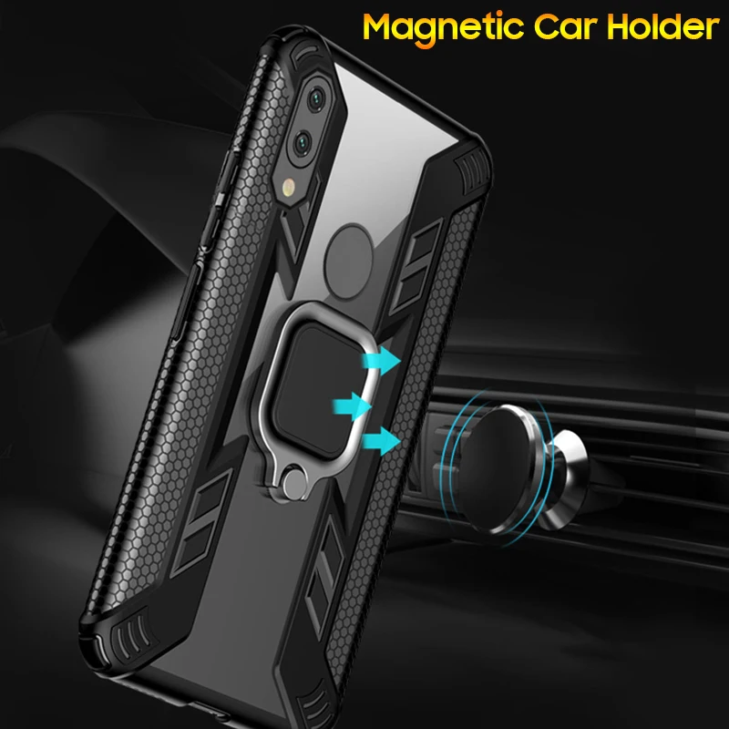 For Redmi Note 8T 7 8 Pro Case for Xiaomi Mi A3 Lite 9T Mi8 Mi9t CC9E CC9 Magnetic Car Holder Armor Full Back Cover | Мобильные
