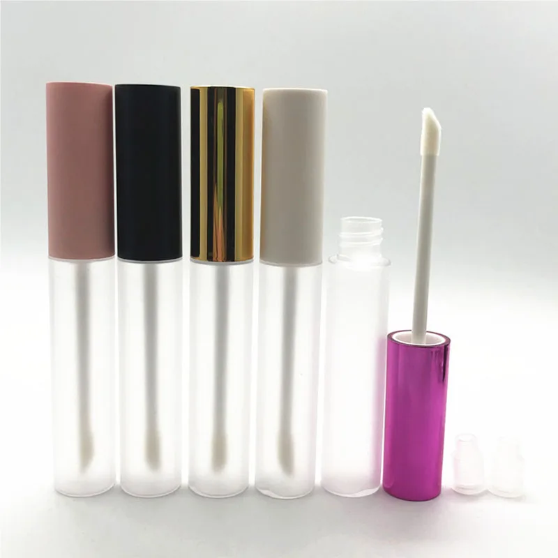 50pcs Lip Gloss Wand Tubes, 10ml Matte Bottle Empty Lip Gloss Containers, Reusable Sample Bottles Lipgloss Containers