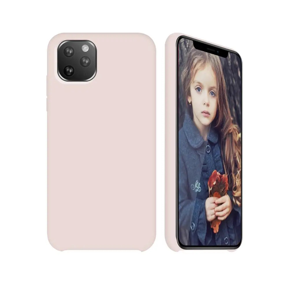pink Чехол Arvin для iPhone 11 Pro Max, чехол из жидкого силикона, мягкая подкладка из микрофибры, толстый чехол для iPhone 11 Pro - Цвет: pink