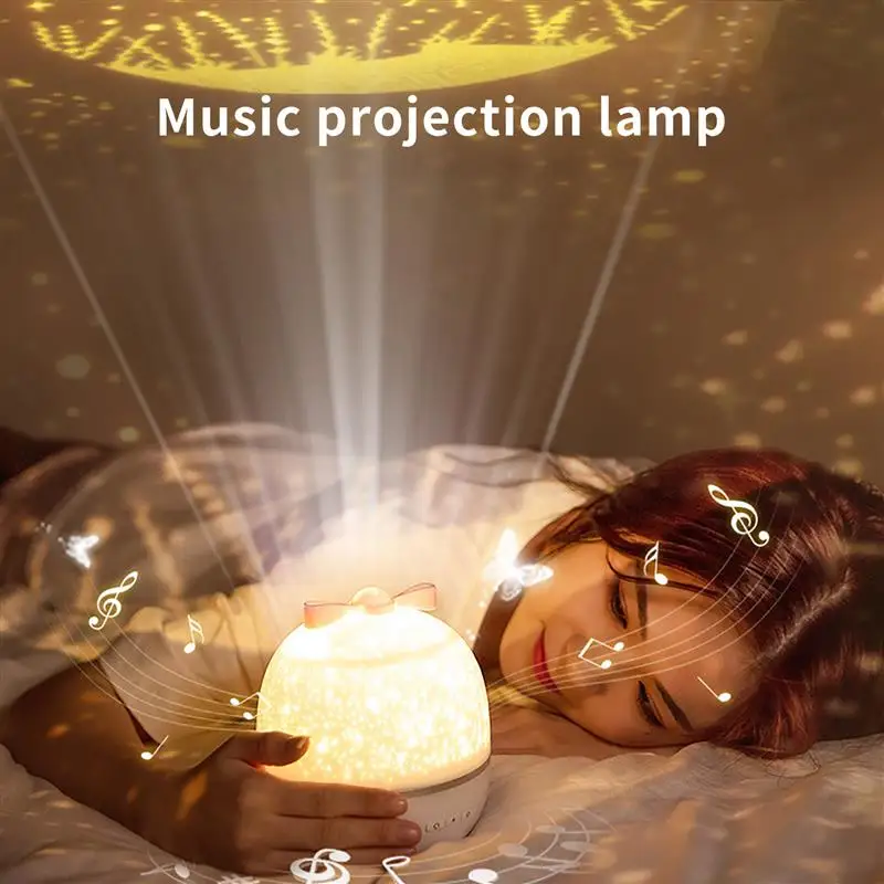 

Colorful Star Projector Light Colorful Music LED Night Lights For Kids USB Charging/Rotatable/Sing Project Lamp Bedroom Party