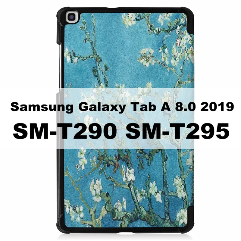 XH 3-в сложенном виде чехол КРЫШКА ДЛЯ samsung Galaxy Tab A8 SM-T290 SM-T295 8,0 inch планшет Магнитный Fundas Capa - Цвет: XH