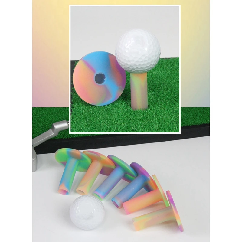 

3 PCS Colorful Golf Ball Holder Durable Rubber Golf Tees Accessories