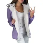 Женская осенне-зимняя хлопковая однотонная куртка с капюшоном на молнии, Осеннее тонкое теплое хлопковое пальто, теплая куртка, зимняя женская куртка