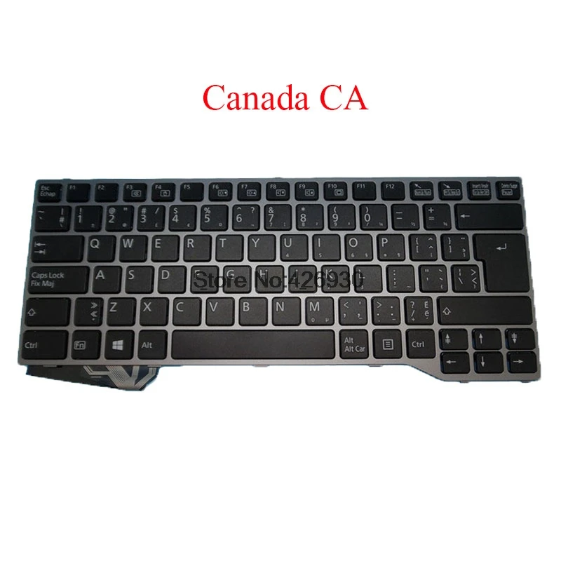 Ноутбук с подсветкой CA NE клавиатура для Fujitsu Lifebook E743 E733 E734 E744 скандинавский Канада