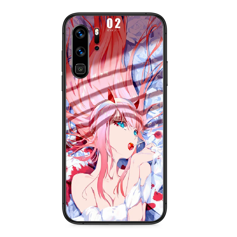 Чехол для телефона Darling in the FranXX Huawei P 9 Smart 10 20 30 40 8 Lite Mini Z 2019 Pro черный бампер