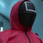 Новинка 2021, костюм для косплея по мотивам корейского фильма Игра кальмара (Круг шесть), красное платье, мужской костюм, маска, костюм на Хэллоуин