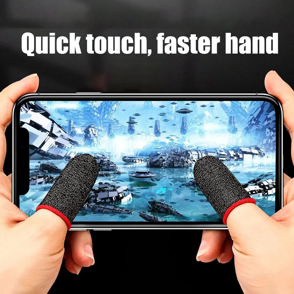 Gaming Finger Sleeve Game Controller Sweatproof Gloves Breathable Fingertips For Mobile Games Touch Screen Finger Cots Cover images - 6