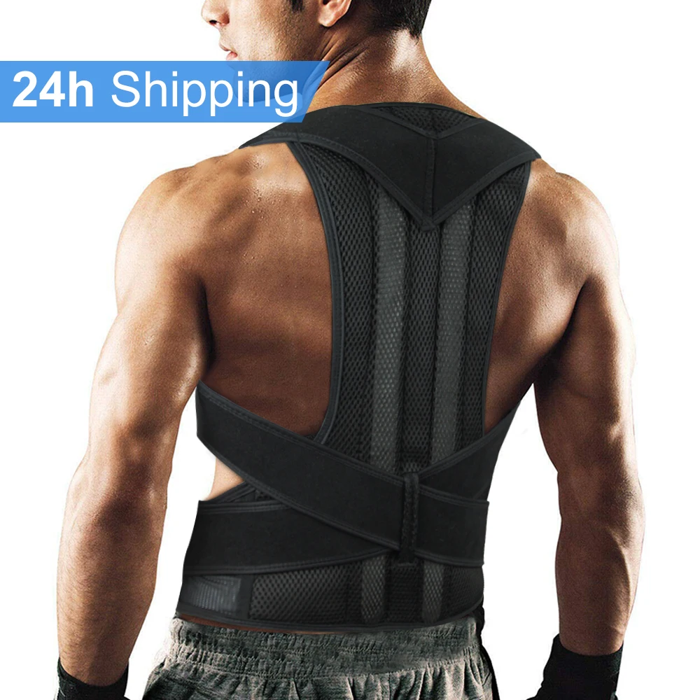 

Posture Corrector Back Posture Brace Clavicle Support Stop Slouching and Hunching Adjustable Back Trainer Unisex Dropshipping