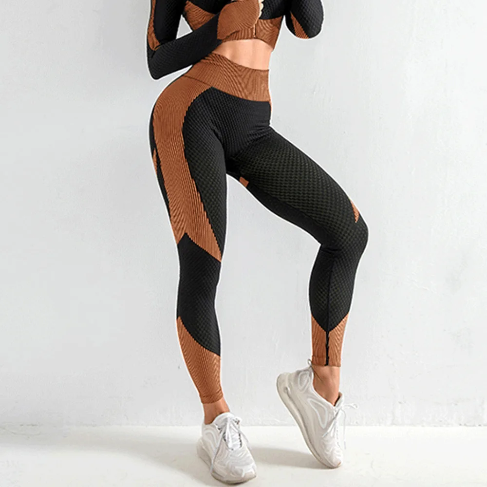 

African Clothes For Women 2020 Fashion Yoga Sets Women Gym Sport Clothes Soft Nylon Tight Sports Suit