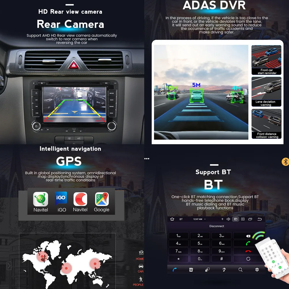 Автомобильный DVD-плеер PX5 DSP 2 DIN Android 11 Восьмиядерный 4 Гб + 64 ГБ для Toyota Auris 2008-2012