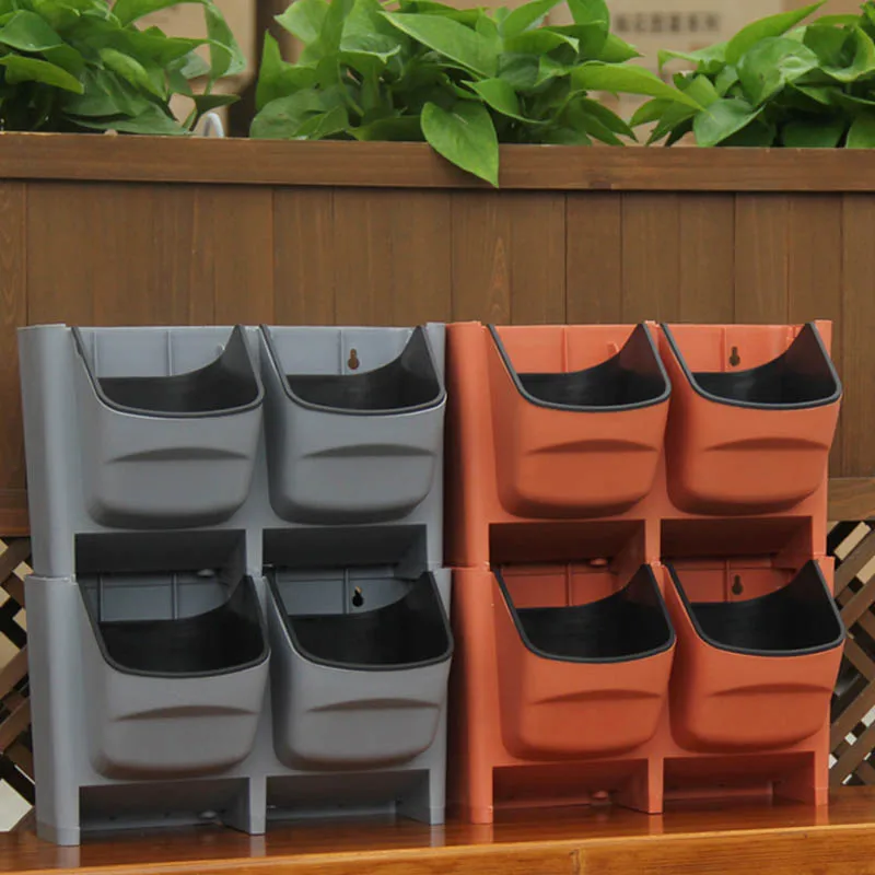 1 шт. настенный висящий вертикально цветочный горшок украшение для домашнего