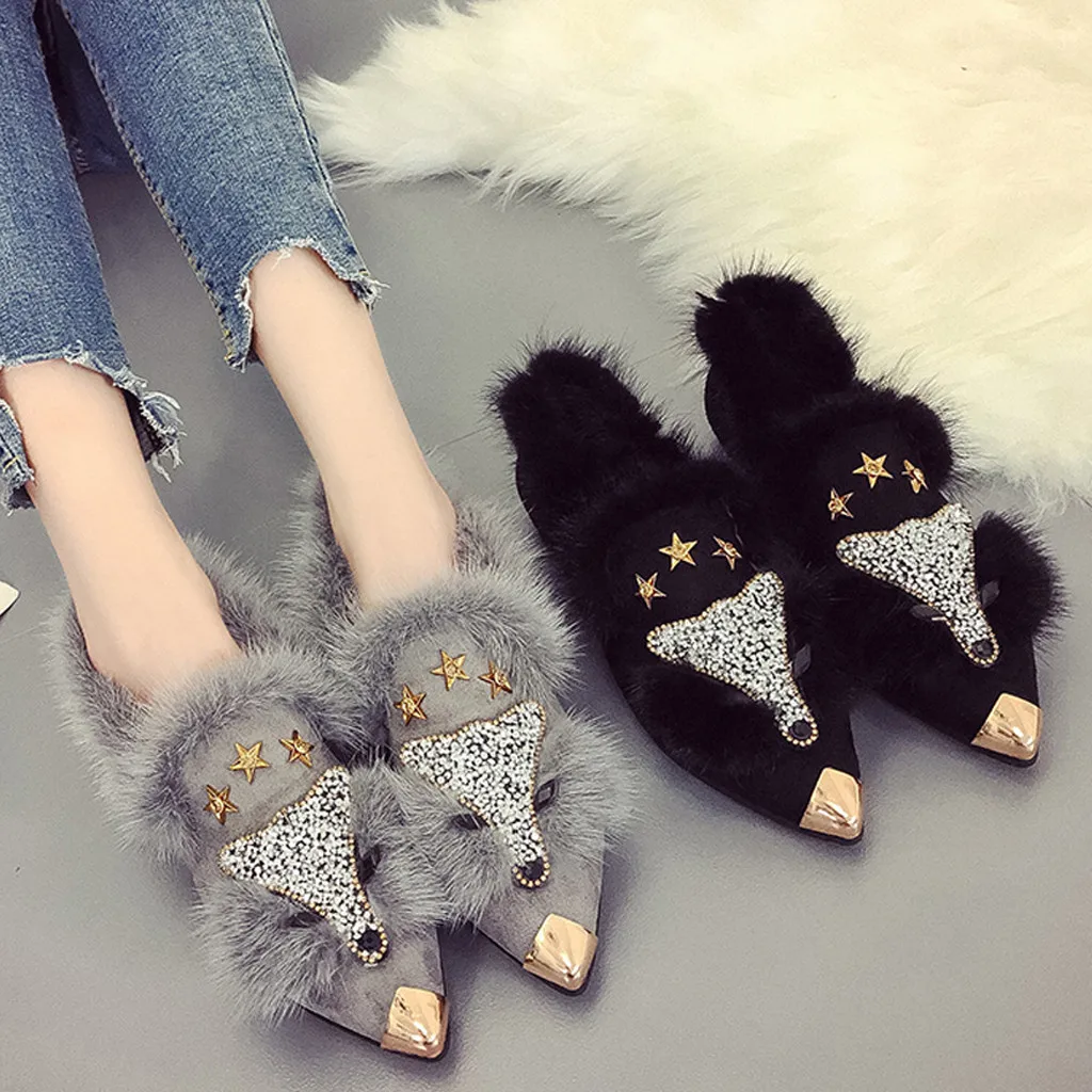 Женская зимняя обувь в европейском стиле модные повседневные тонкие туфли с