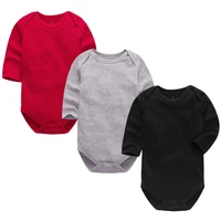 3 pack romper for baby autumn winter boys and girls long sleeve cotton black romper newborn body suit infant outfit baby clothes