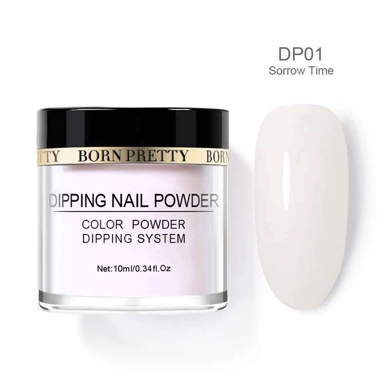 BP-DP01 BORN PRETTY окунутые порошки для ногтей Базовое покрытие градиентное французское покрытие для ногтей натуральный цвет голографический блеск для ногтей украшения для дизайна ногтей - Цвет: BP-DP01