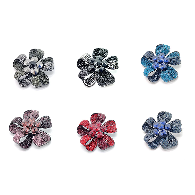 

PD BROOCH Korean Fashion New Retro Ribbon Flower Plant Full Ziron Corsage Clothing Accessories Butterfly Pins Jewelry