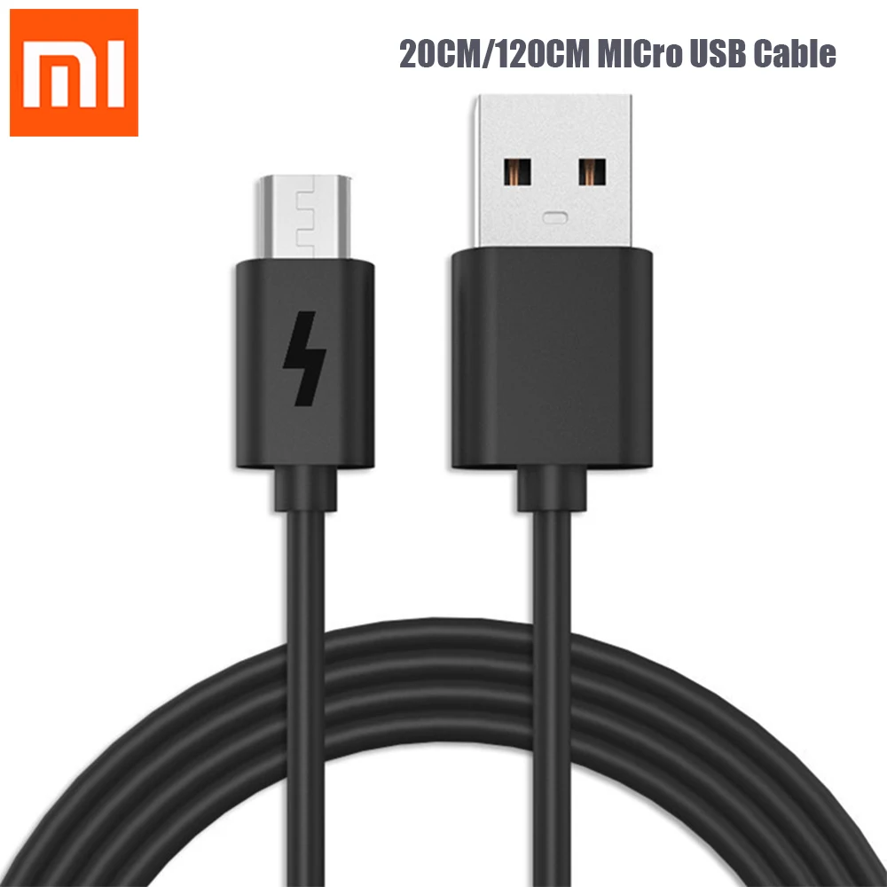 Кабель Xiaomi Micro Usb для быстрой зарядки и передачи данных 20 см 120 2 А Redmi 7 Note 6 Pro 4A 4X 5X 5A