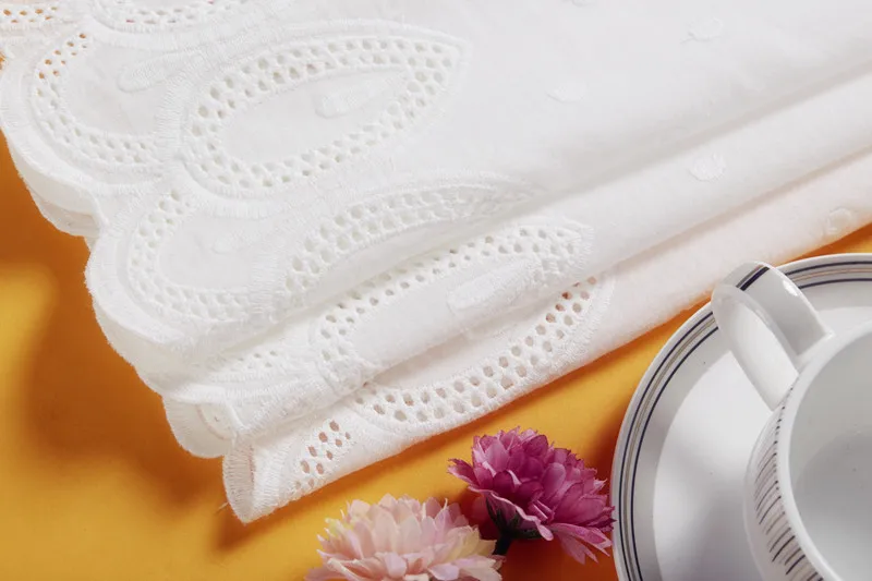 2 ярда большая ширина 100% хлопок вышивка шитье гипюровые ленты отделка Свадебное