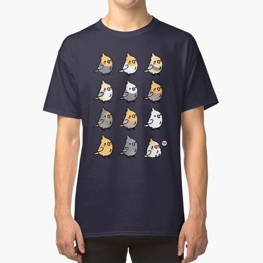 

Chubby Cockatiel Collection T - Shirt Cockatiel Bird Birdhism Cute Bird Birb Birblr Inko Birdism