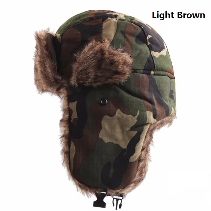Новинка 2022 модная зимняя камуфляжная шапка-ушанка для мужчин и женщин Русская
