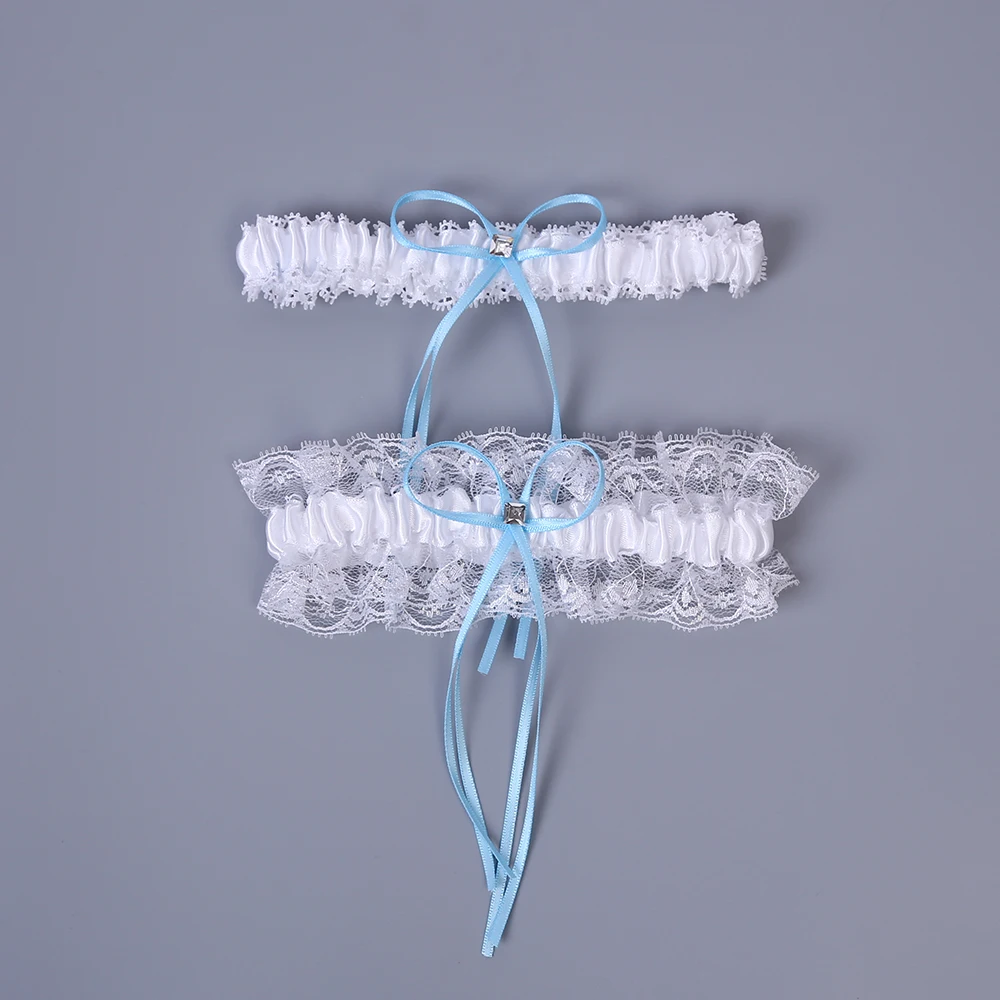 Свадебные Подвязки стразы кружевные цветочные сексуальные подвязки для