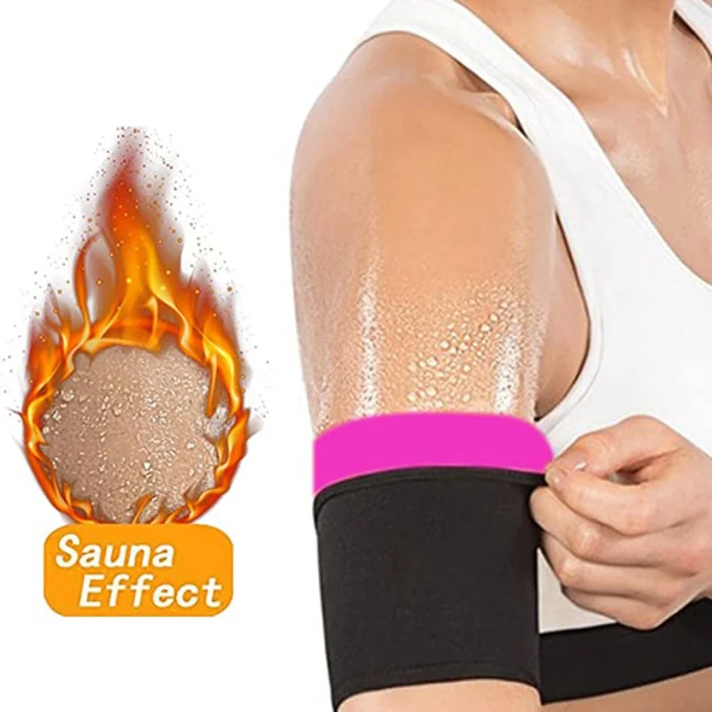 

2pcs Women Shapers Sweat Sauna Slimming Body Shaper Arms Sleeves Leg Sleeves Thigh Trainer Calf Shapewear Weight Loss Suits